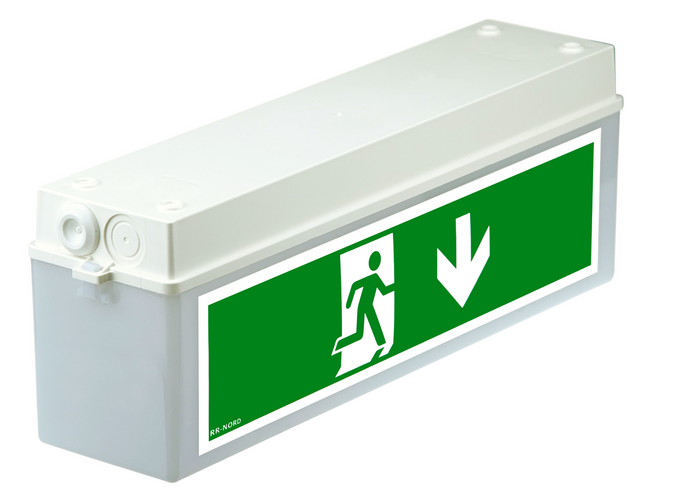 LED Rettungszeichenleuchte IP54, 3–8 Std. Notlicht, Autotest – WN-Serie 065